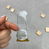 XXL transparenter Sticker - Mond