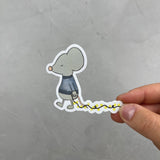 XXL Sticker - Mucksmäuschenstill