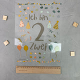 Geburtstagsbügelbild "2. Geburtstag"