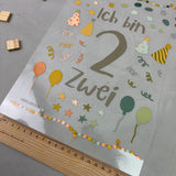 Geburtstagsbügelbild "2. Geburtstag"