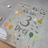 Geburtstagsbügelbild "3. Geburtstag"