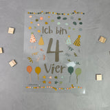 Geburtstagsbügelbild "4. Geburtstag"