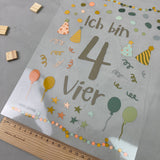 Geburtstagsbügelbild "4. Geburtstag"