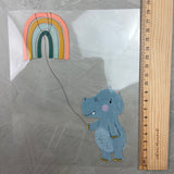 großes Bügelbild - Nilpferd/Ein Stück vom Glück