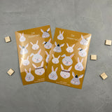 2er Stickerset - die Hasen-WG