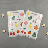 2er Stickerset - Obstsalat