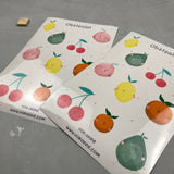2er Stickerset - Obstsalat